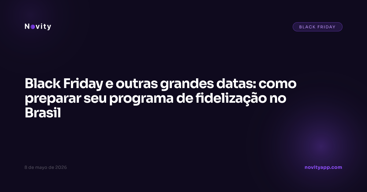 Black Friday e outras grandes datas: como preparar seu programa de fidelização no Brasil