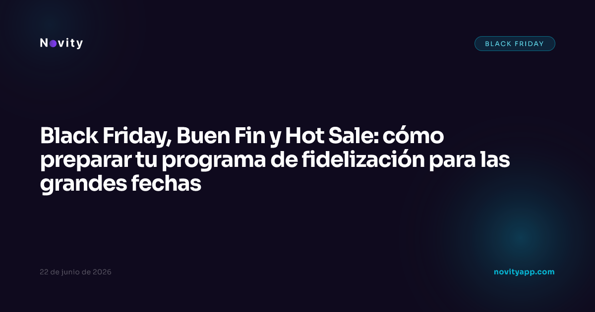 Black Friday, Buen Fin y Hot Sale: cómo preparar tu programa de fidelización para las grandes fechas