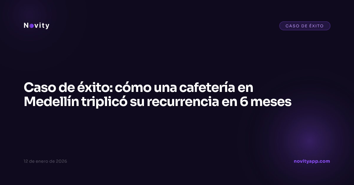 Caso de éxito: cómo una cafetería en Medellín triplicó su recurrencia en 6 meses